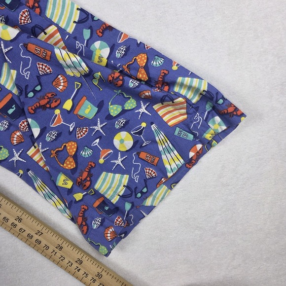 Vineyard Vines Cotton Pajama Lounge Pants Women's XS Blue‎ Beach Summer - Picture 6 of 6